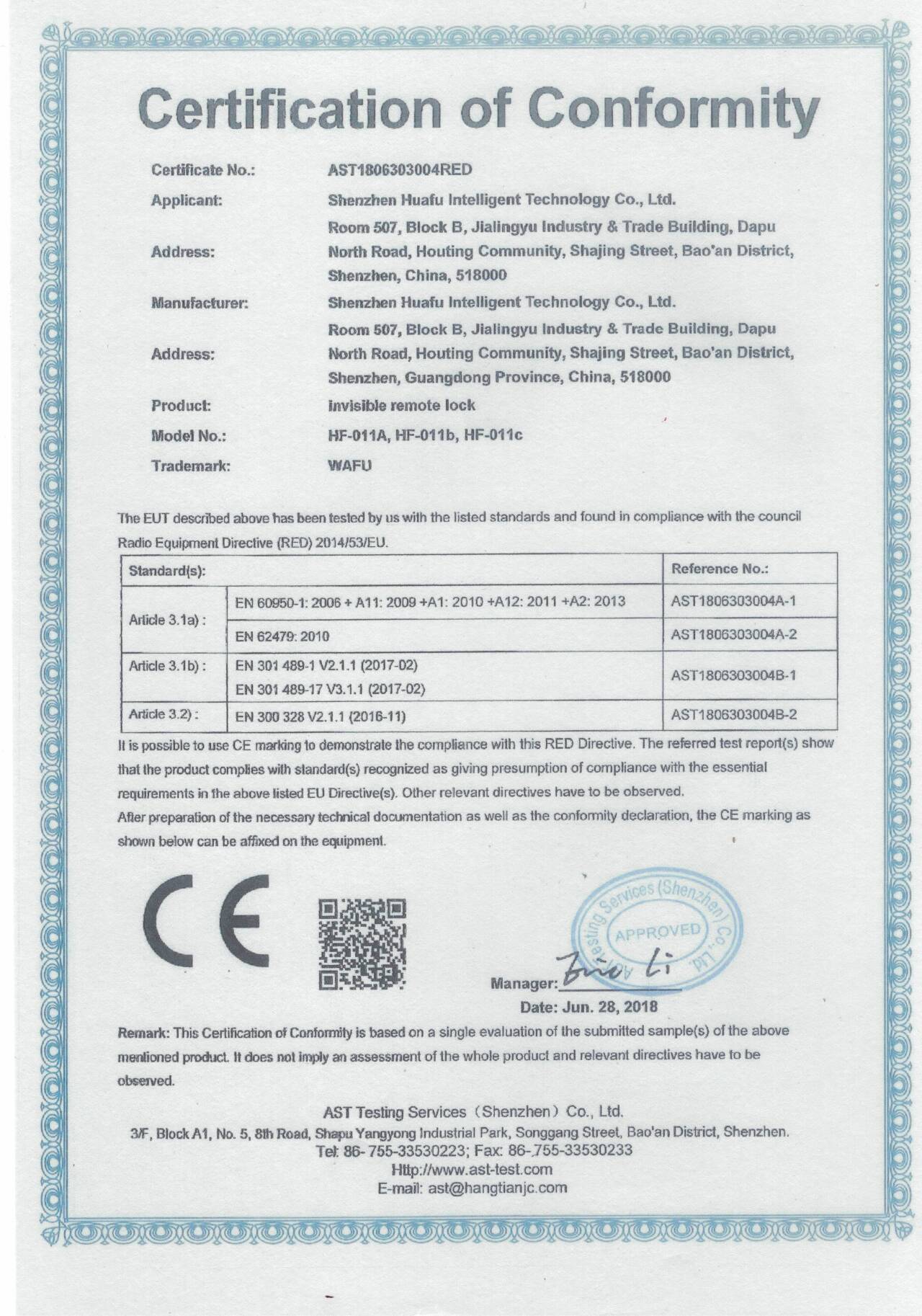 Сертификат CE