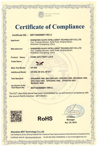 Сертификат RoHS