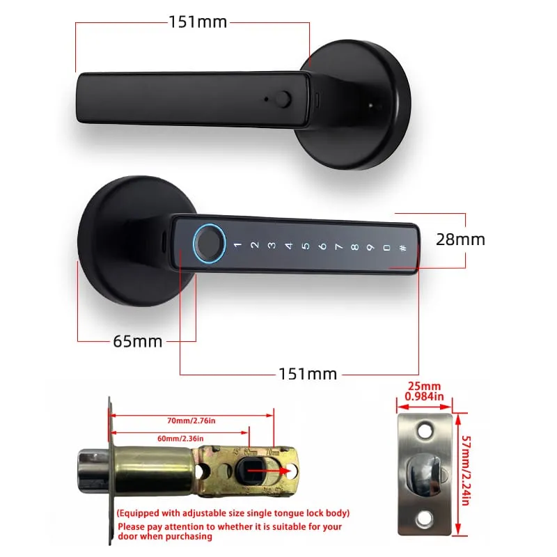 WAFU WF-F6 — ручной замок с отпечатком и Bluetooth | фото продукта 8