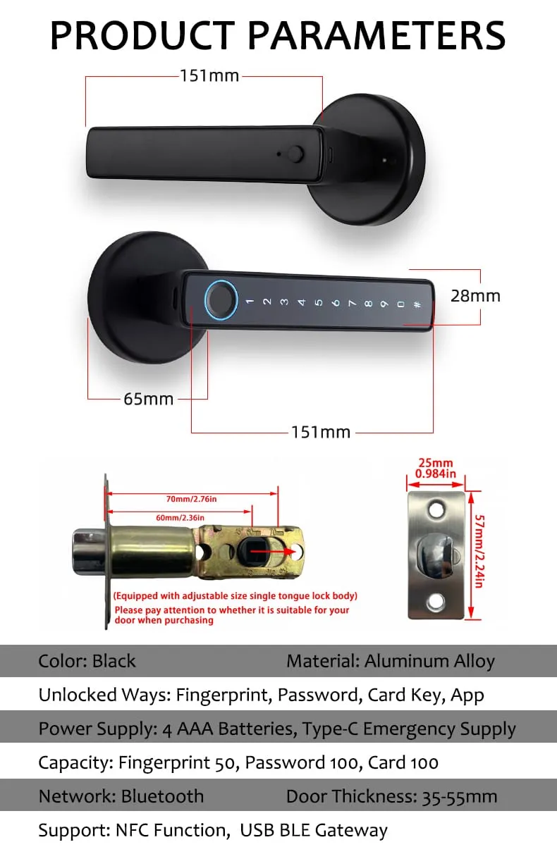 WAFU WF-F6 — ручной замок с отпечатком и Bluetooth | детальное фото 19